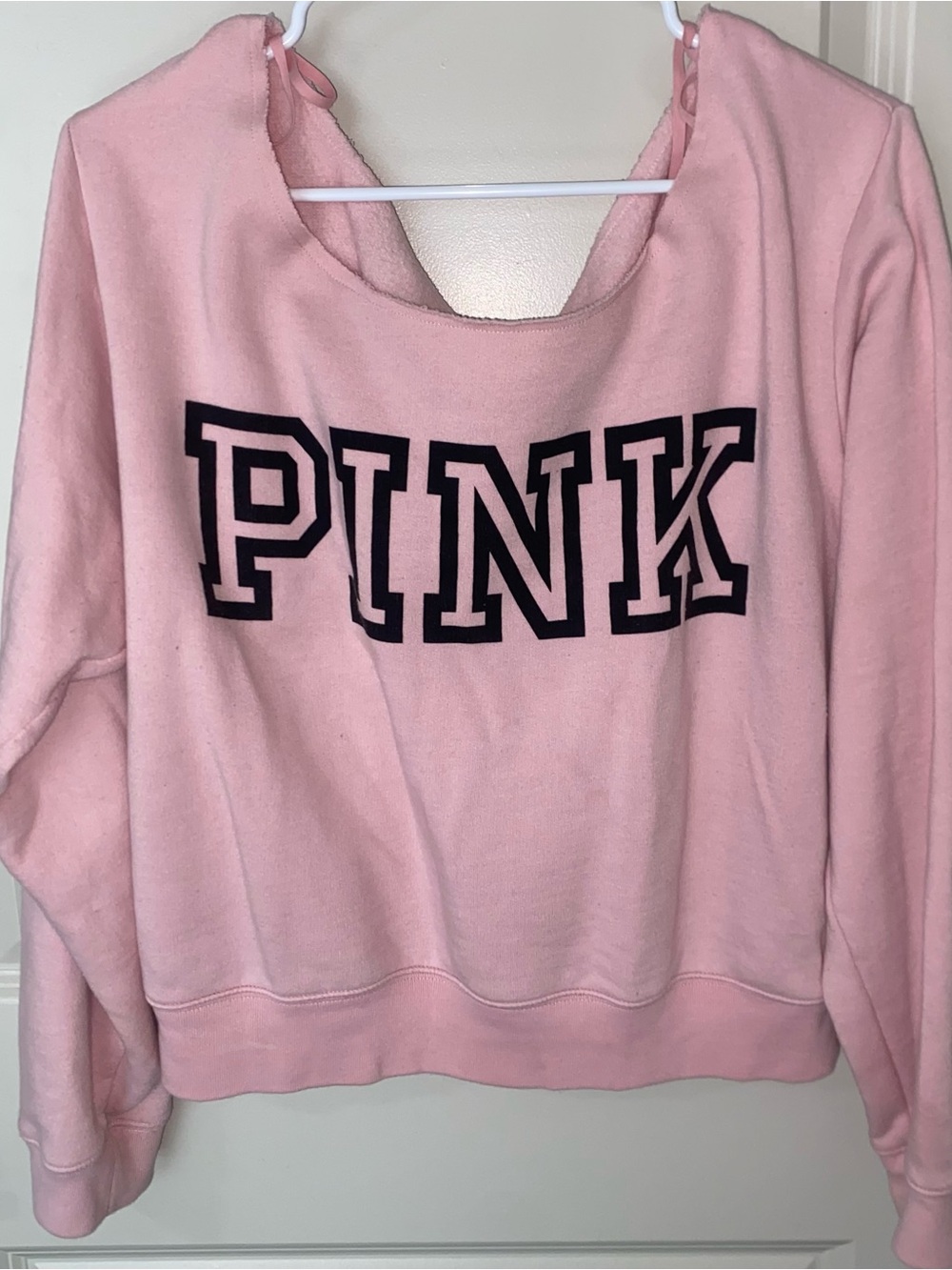 PINK Logo Pink Crewneck Sweatshirt